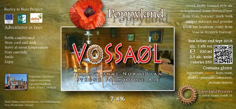 Beer label for Vossaol